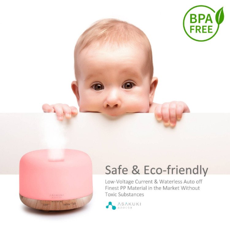 Difuzor ultrasonic premium de uleiuri esențiale ROCK Light Wood