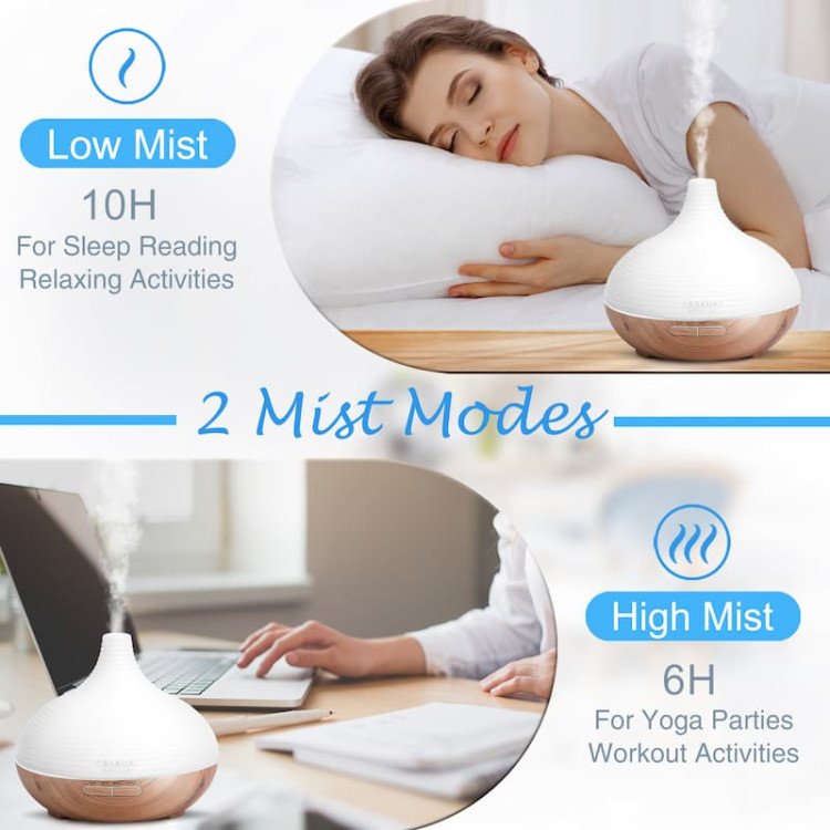 Difuzor ultrasonic premium de uleiuri esențiale SPRING Light Wood