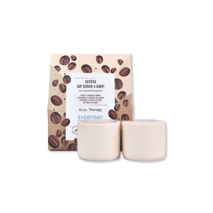 Kit balsam și scrub pentru îngrijirea buzelor Coffee